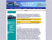 Tablet Screenshot of milfordtransit.com